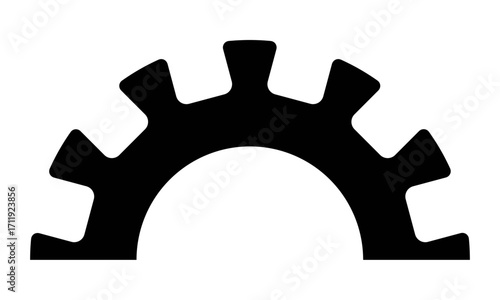 Gear Cogwheel Icon Versatile Symbol for Industry, Technology, and Mechanical Processes