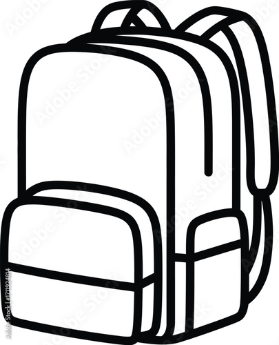 Backpack bag with straps and pockets rucksack satchel