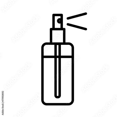 Makeup tools vector icon 100px spray cologne