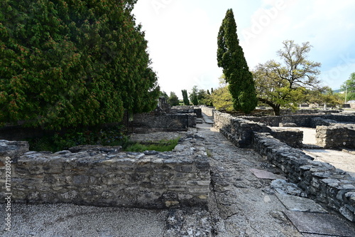 Wallpaper Mural Roman ruins at Aquincum in Budapest, Hungary that was around 2-3 AD before being destroyed by the Barbarians. Torontodigital.ca