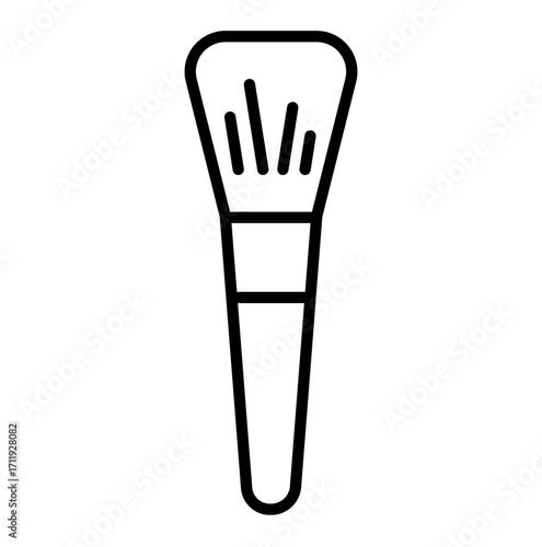 Makeup tools vector icon 100px brush