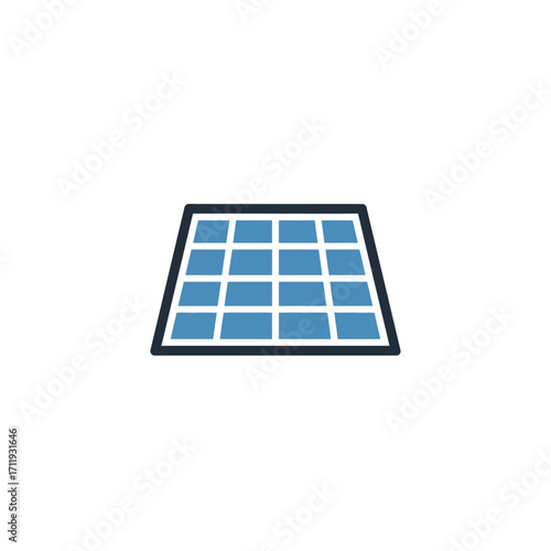Solar Panel Array Illustration for Renewable Energy Concept.