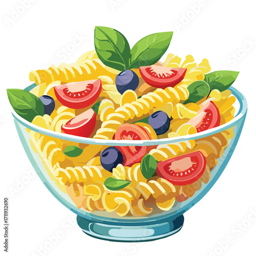 cold Pasta Salad in bowl