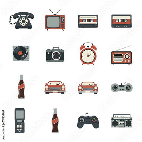 Vintage Technology and Retro Items Collection - A Nostalgic Selection.