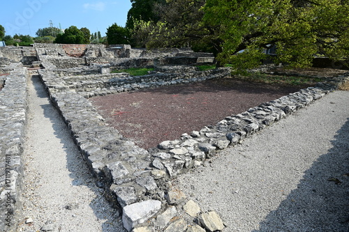 Wallpaper Mural Roman ruins at Aquincum in Budapest, Hungary that was around 2-3 AD before being destroyed by the Barbarians. Torontodigital.ca