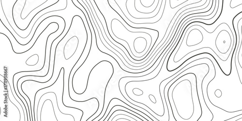 Topographic map background with geographic grid for hiking and mountain sport. luxury topographic wavy pattern and geographic grid map design. paper texture Imitation of a geographical map shade.