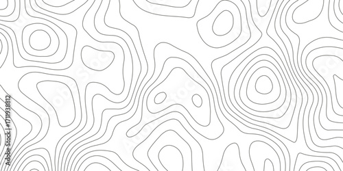 Topographic map background with geographic grid for hiking and mountain sport. luxury topographic wavy pattern and geographic grid map design. paper texture Imitation of a geographical map shade.