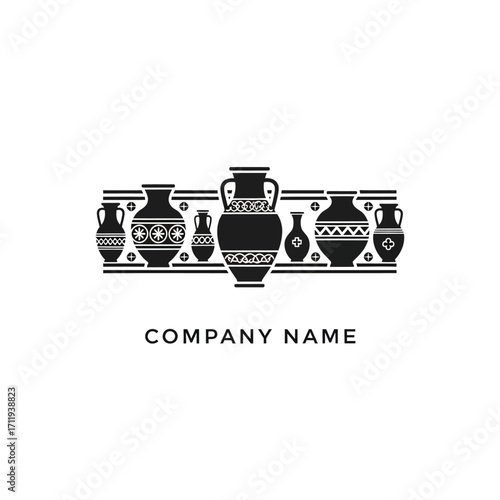 Elegant Pottery Collection - A Timeless Ensemble of Ancient Vessels and Decorative Art.