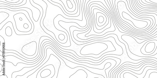 Topographic map background with geographic grid for hiking and mountain sport. luxury topographic wavy pattern and geographic grid map design. paper texture Imitation of a geographical map shade.