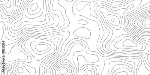 Topographic map background with geographic grid for hiking and mountain sport. luxury topographic wavy pattern and geographic grid map design. paper texture Imitation of a geographical map shade.