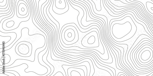 Topographic map background with geographic grid for hiking and mountain sport. luxury topographic wavy pattern and geographic grid map design. paper texture Imitation of a geographical map shade.