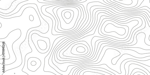 Topographic map background with geographic grid for hiking and mountain sport. luxury topographic wavy pattern and geographic grid map design. paper texture Imitation of a geographical map shades.