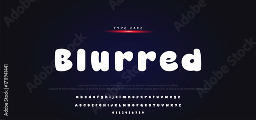 Vector of modern comical font and alphabet. Playful style font design, colorful childish alphabet, letters and numbers vector illustration