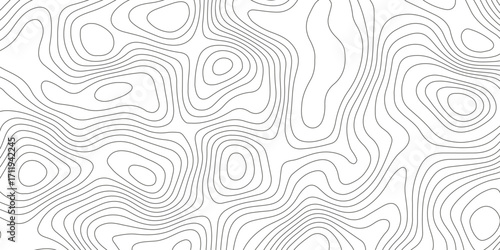 Topographic map background with geographic grid for hiking and mountain sport. luxury topographic wavy pattern and geographic grid map design. paper texture Imitation of a geographical map shades.