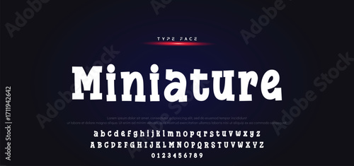 Vector of modern comical font and alphabet. Playful style font design, colorful childish alphabet, letters and numbers vector illustration