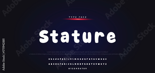 Vector of modern comical font and alphabet. Playful style font design, colorful childish alphabet, letters and numbers vector illustration