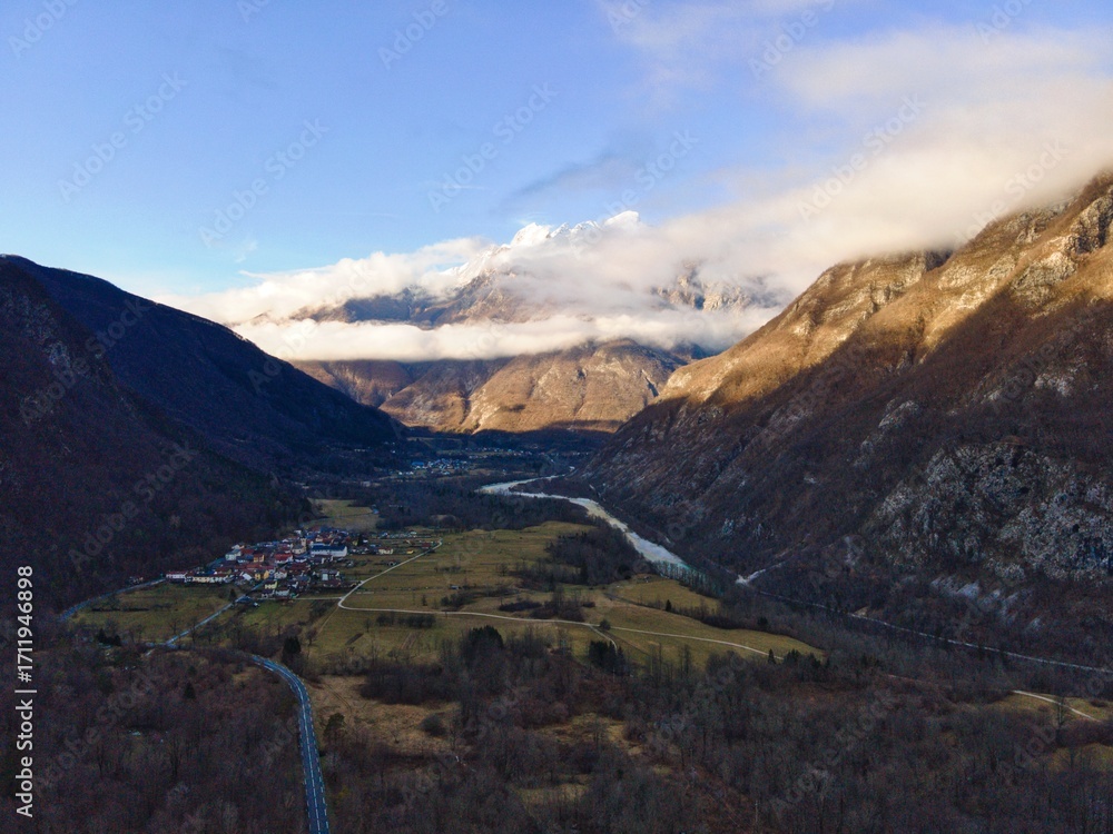 Fototapeta premium mountain landscape with valley