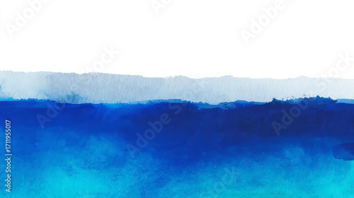Watercolor blue gradient abstract background with smooth texture and soft artistic pattern, modern minimal design for wallpaper, web banners, marketing templates, and presentation layouts