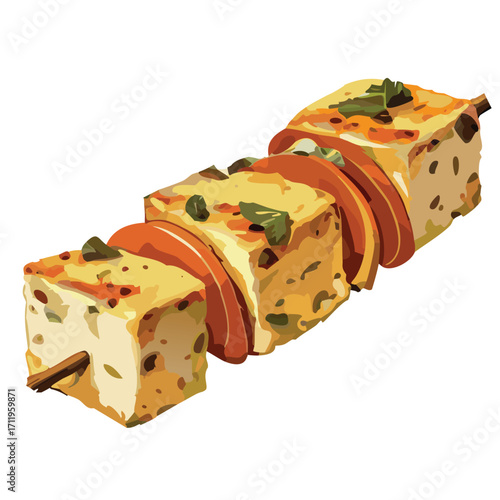 Achari Paneer Tikka spiced cottage cheese marinated skewer indian tandoor