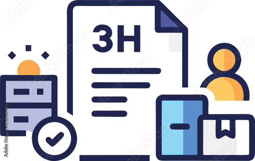 Business process management and workflow automation concept