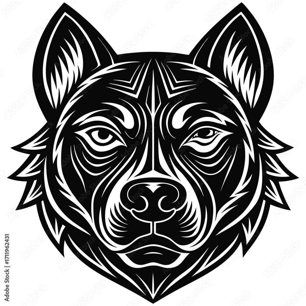 Obraz premium Animal face vector, Animal face design, Animal face concept, Animal face post, Animal face cartoon, Animal face icon, Animal face template, Animal face art, Animal face topics, Animal face doodle, 