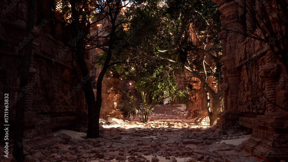 Obraz premium Ancient Temple Complex in Myanmar