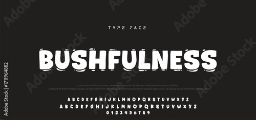 Playful cartoon Font, funky typeface for joyful brings life designs like children's artwork, birthday invitations, playful branding, and carnival typography. Vector typeset