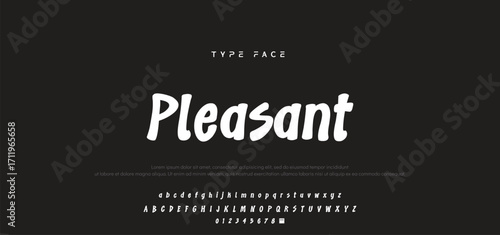 Playful cartoon Font, funky typeface for joyful brings life designs like children's artwork, birthday invitations, playful branding, and carnival typography. Vector typeset