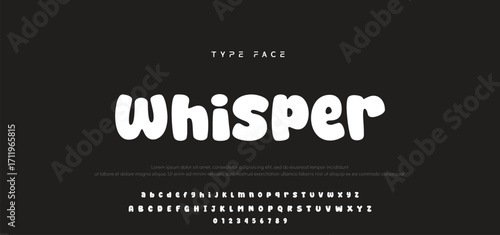 Playful cartoon Font, funky typeface for joyful brings life designs like children's artwork, birthday invitations, playful branding, and carnival typography. Vector typeset