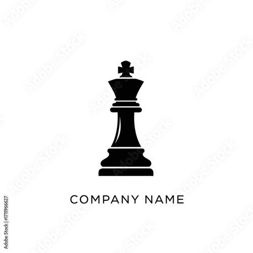 Elegant Black Chess King Piece Symbolizing Strategy and Leadership.