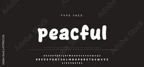 Playful cartoon Font, funky typeface for joyful brings life designs like children's artwork, birthday invitations, playful branding, and carnival typography. Vector typeset