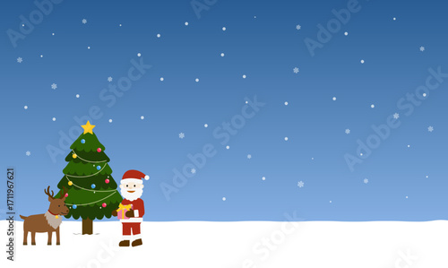 クリスマスの背景イラスト