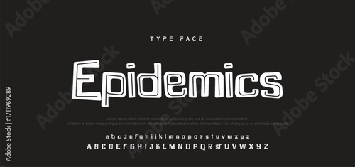 Playful cartoon Font, funky typeface for joyful brings life designs like children's artwork, birthday invitations, playful branding, and carnival typography. Vector typeset