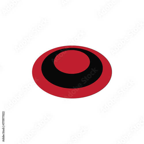 Frisbee icon design template isolated