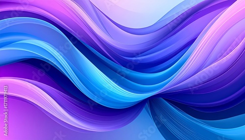 Abstract Colorful Flowing Fabric Design.