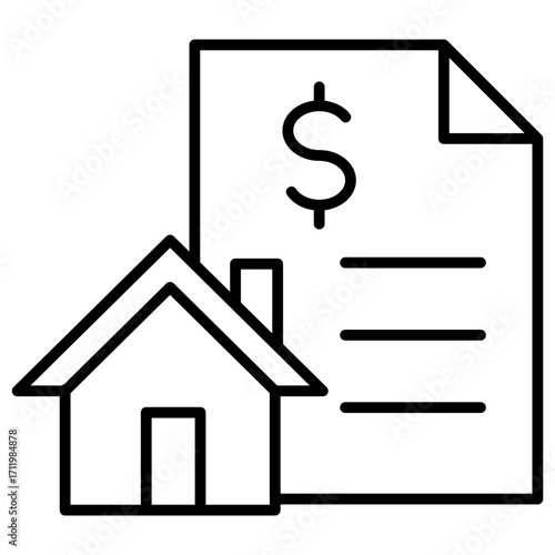 Lease Agreement Outline Icon