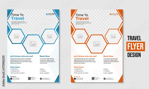 Vacation and Travel Flyer Template for Tourism Promotion