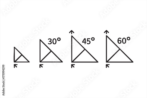 Educational vector pack of geometry and trigonometry diagrams for study projects