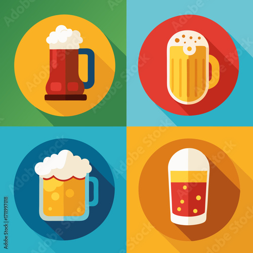 beer mug vector illustration