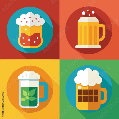 beer mug vector illustration