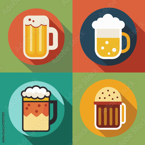 beer mug vector illustration
