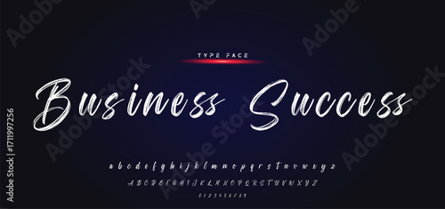 Best Alphabet Painting Paint Brush Beauty Script Logotype Font lettering handwritten