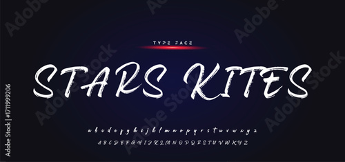 Best Alphabet Painting Paint Brush Beauty Script Logotype Font lettering handwritten