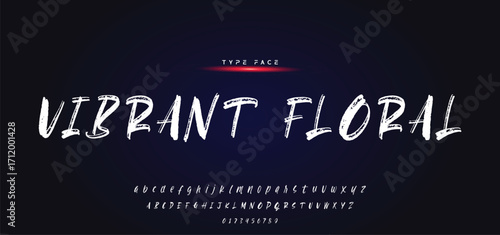 Best Alphabet Painting Paint Brush Beauty Script Logotype Font lettering handwritten