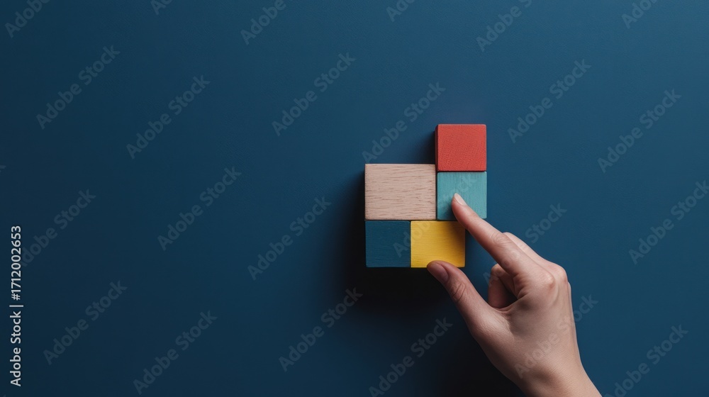 custom made wallpaper toronto digitalStrategic Colorful Blocks: A Conceptual Image of Problem Solving and Creativity