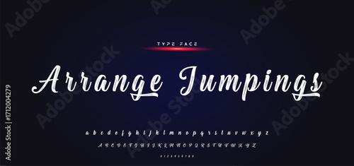 Best Alphabet Painting Paint Brush Beauty Script Logotype Font lettering handwritten