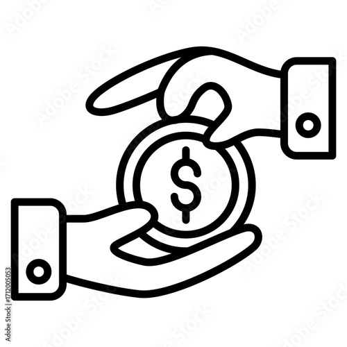 Payment line icon