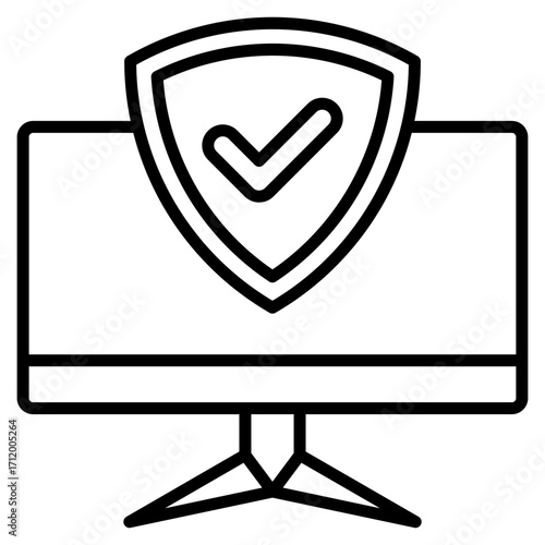Antivirus line icon
