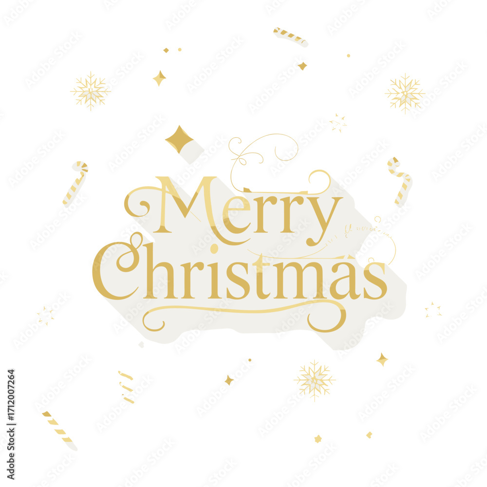 Fototapeta premium Merry Christmas greeting card vector banner design
