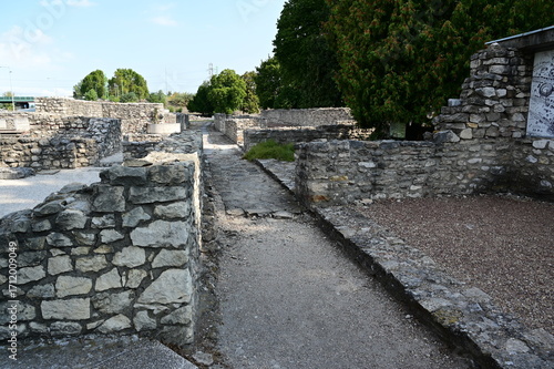 Wallpaper Mural Roman ruins at Aquincum in Budapest, Hungary that was there around 2-3 AD before being destroyed by the Barbarians. Torontodigital.ca